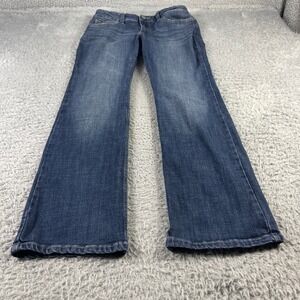 Wrangler Boot Cut Jeans Womens 7x32 Medium Wash Stretch Denim 1009MWZD Blue